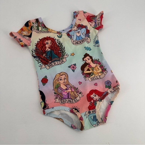 Wild Rich Kids Disney Princess Bodysuit Size 3 4 FLAW - Picture 1 of 4